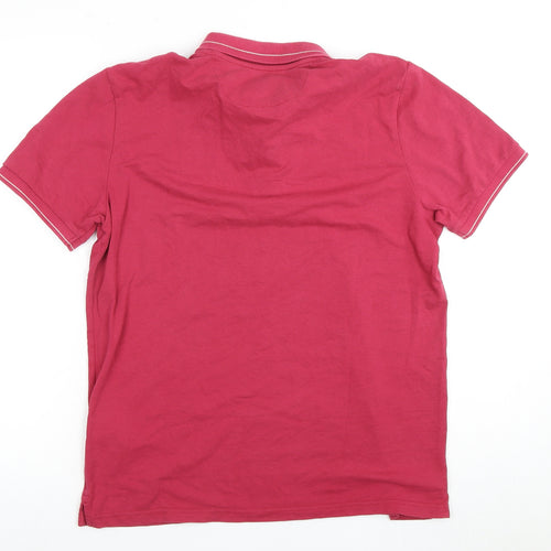 Lyle & Scott Men's Red Polo Shirt M, Short Sleeve
