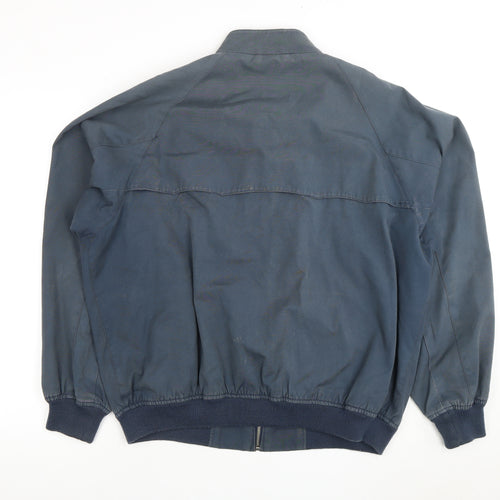 RC Men's Blue Biker Jacket 2XL Full Zip Vintage