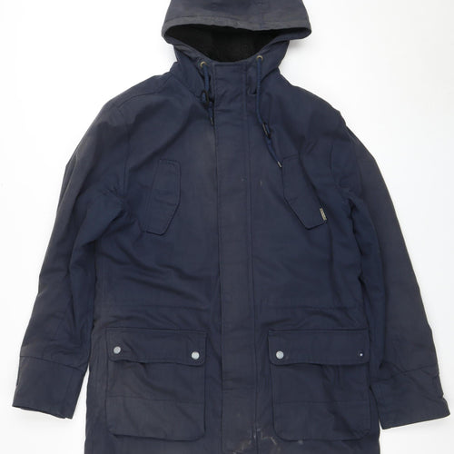 Tokyo Laundry Men's Blue Parka Jacket Size M
