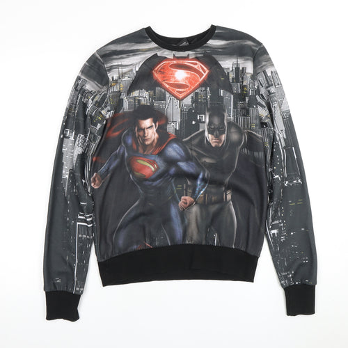 Men's Multicoloured Batman Superman Graphic Sweatshirt Size S