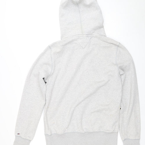 Hilfiger Denim Men’s Grey Pullover Hoodie, Large