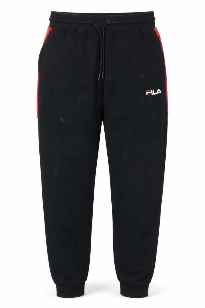 Front view of Fila Men's Black Jogger Trousers, size S