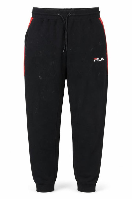 Front view of Fila Men's Black Jogger Trousers, size S