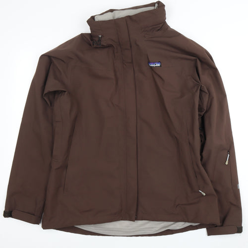 Patagonia Women's Brown Jacket - L, Windproof Casual
