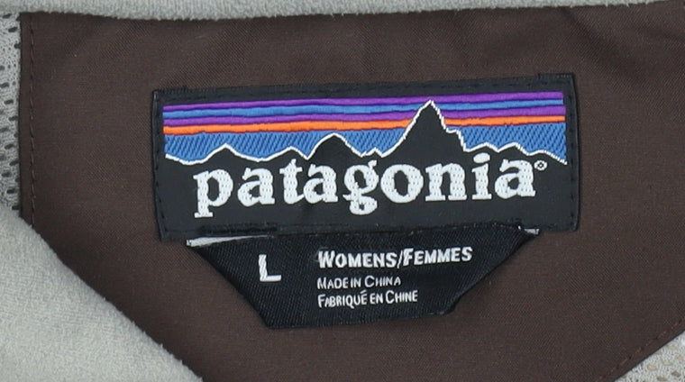 Patagonia Women's Brown Jacket - L, Windproof Casual