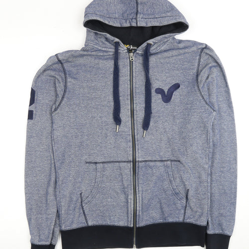 Voi Jeans Men's Blue Full Zip Hoodie L