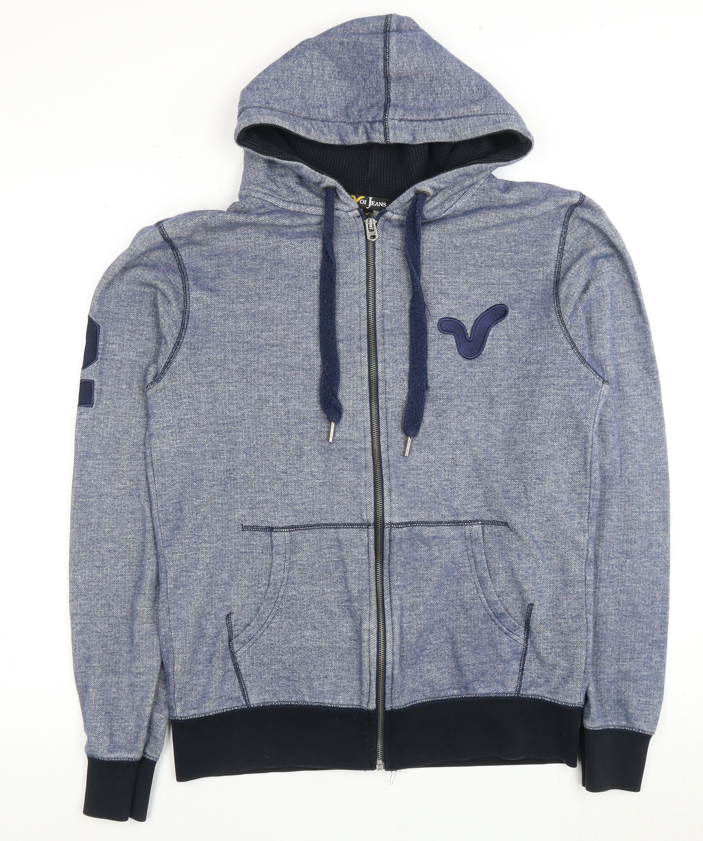 Voi Jeans Men's Blue Full Zip Hoodie L
