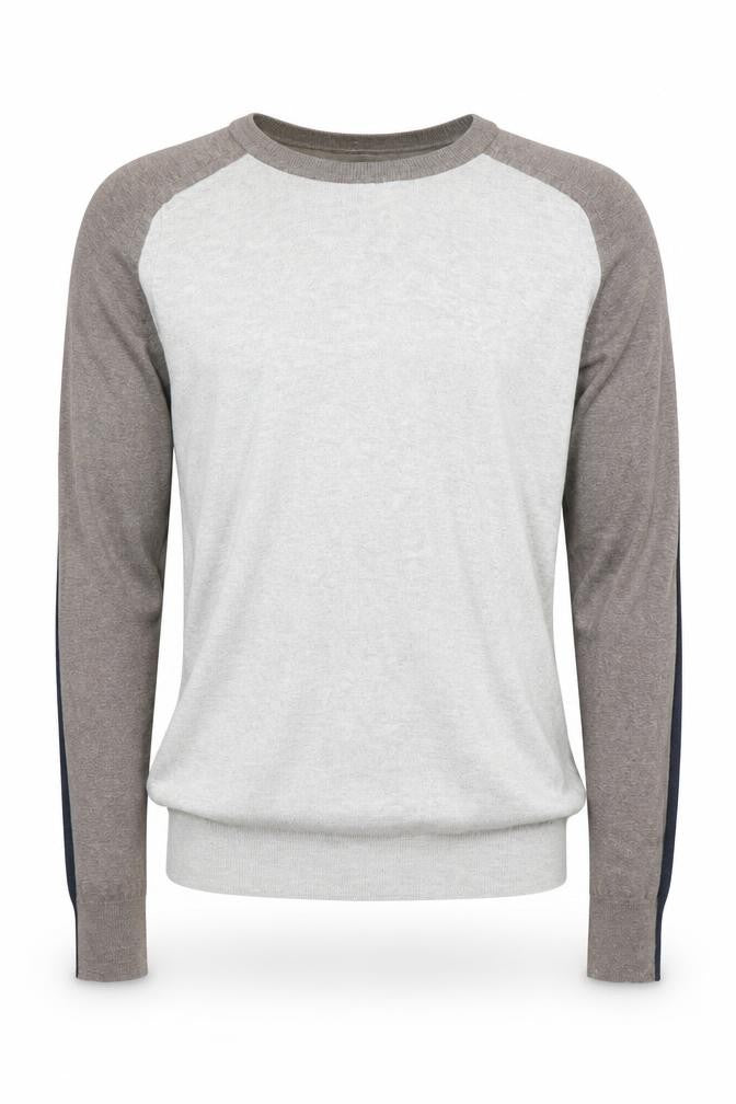 Front view of AllSaints Men's S Grey Cotton jumper