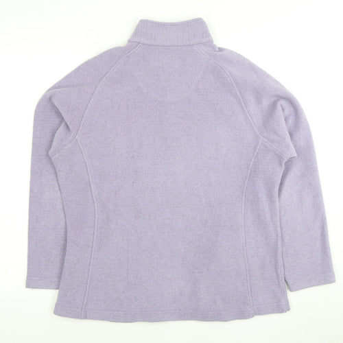 Regatta Ladies Purple Fleece Pullover Size 14 Zip