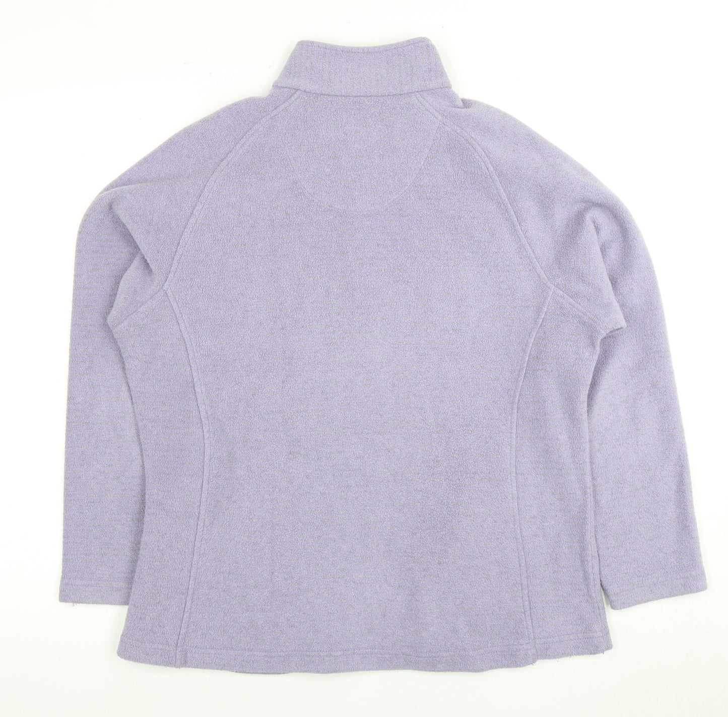 Regatta Ladies Purple Fleece Pullover Size 14 Zip