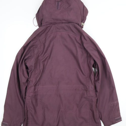 Peter Storm Women's Purple Hooded Rain Coat Size 10