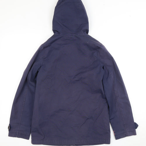 Joules Girls Blue Hooded Mid-Length Jacket 11-12 Years