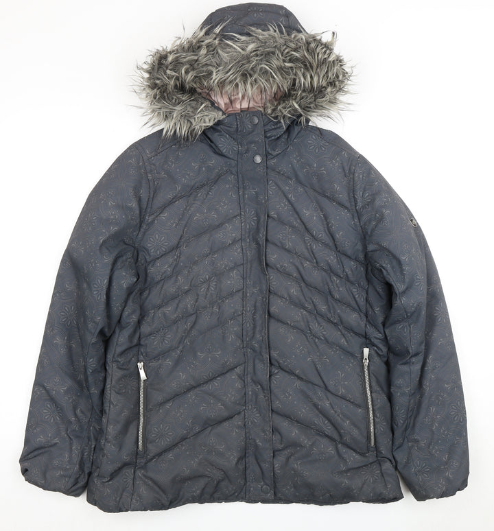 Craghoppers Women's Grey Puffer Jacket Size 12