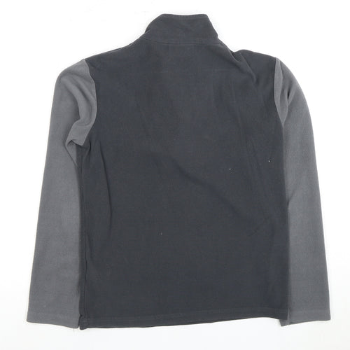 Mountain Warehouse Boys Black Fleece Pullover Hoodie 11-12