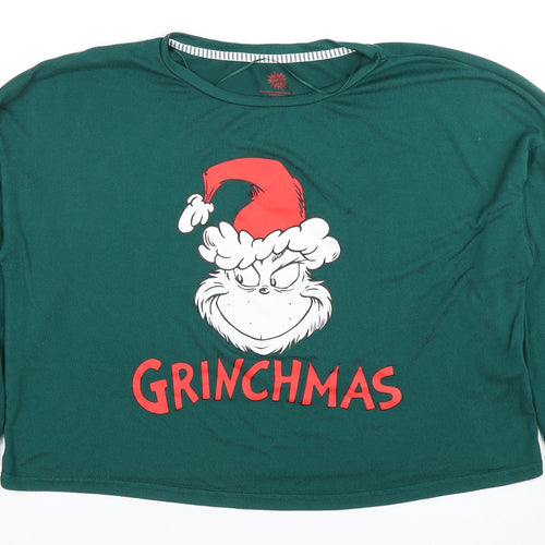The Grinch Women's Green Christmas Pyjama Top