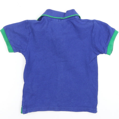 Mountain Warehouse Boys Blue Polo T-Shirt, Size 4Y, Short Sleeve