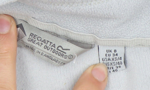 Regatta Women's Grey Fleece Sweatshirt Size 8