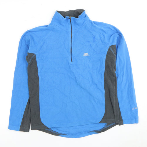 Trespass Boys Blue Fleece 1/2 Zip Sweatshirt S