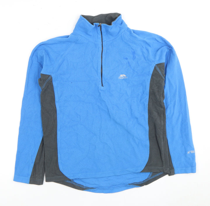 Trespass Boys Blue Fleece 1/2 Zip Sweatshirt S