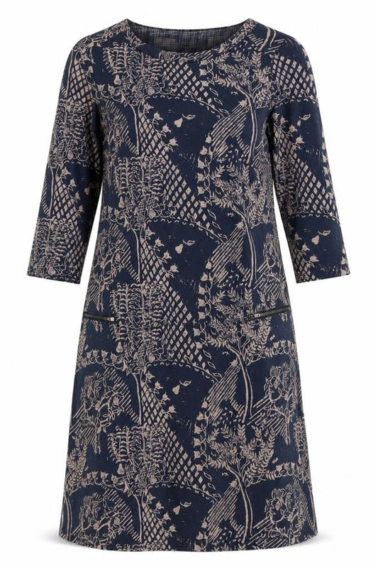 Front view of White Stuff Women's Multicoloured Floral Dress, size 8