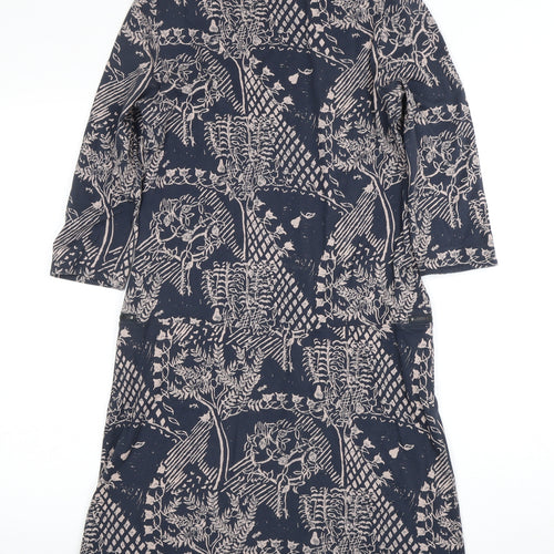 White Stuff Women's Multicoloured Floral Dress Size 8
