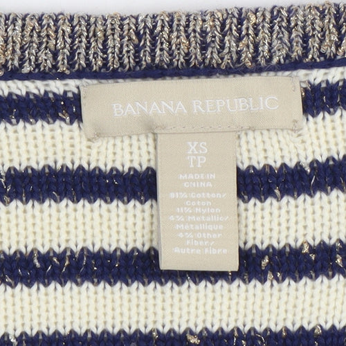 Banana Republic Women's Multicoloured Striped Cardigan XS