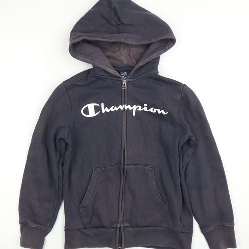 Champion Boys Full Zip Hoodie, Blue, Size 9-10