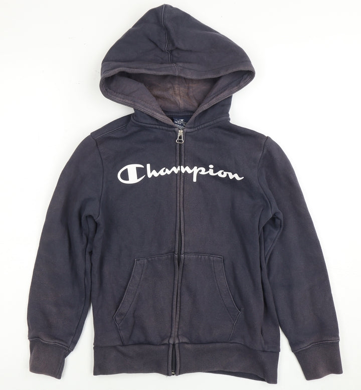 Champion Boys Full Zip Hoodie, Blue, Size 9-10