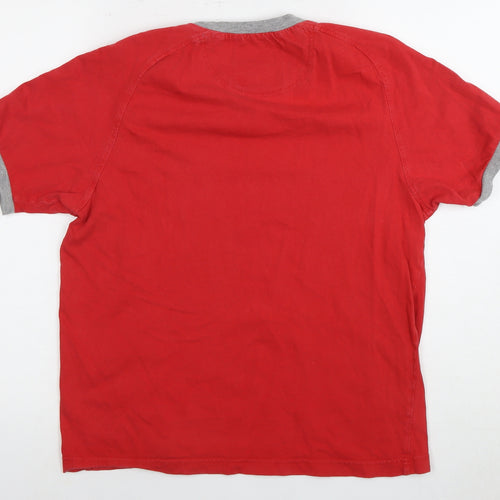 Champion Men's Red Athletic T-Shirt, Size S, Cotton