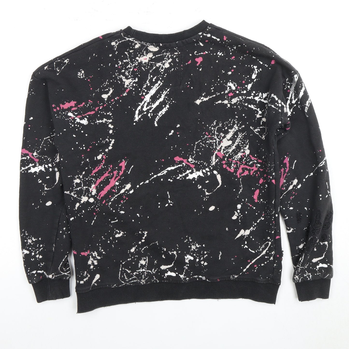 Superdry Women's Black Graphic Pullover Sweatshirt S
