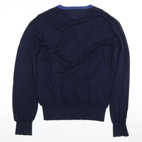 Tommy Hilfiger Men's Blue V-Neck Pullover Jumper M