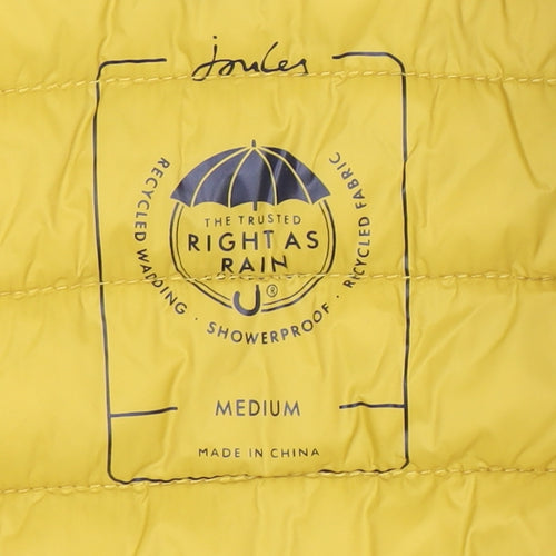 Joules Men's Yellow Puffer Waistcoat Size M