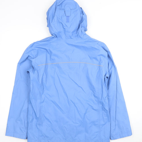 Columbia Women's Blue XL Rain Coat Lightweight Hooded