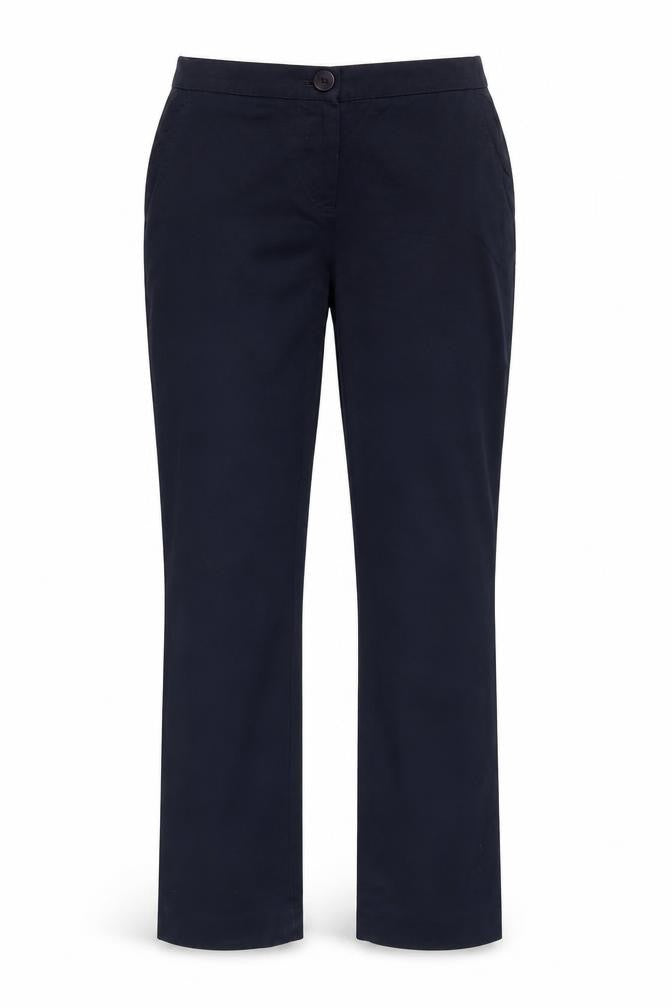 Front view of Kew 159 Women's Black Straight Trousers, size 8