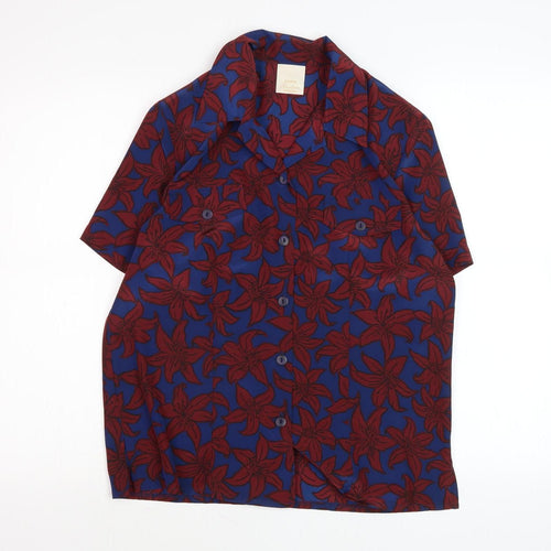 Eastex Women's Blue Floral Blouse UK 10