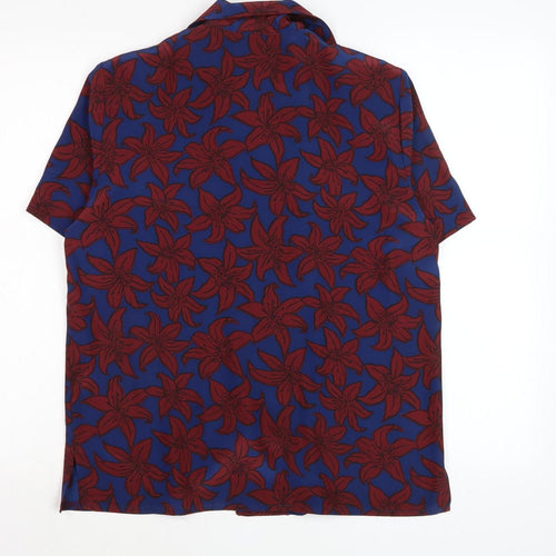 Eastex Women's Blue Floral Blouse UK 10