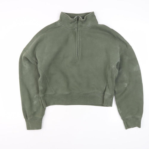 Abercrombie & Fitch Green XS Pullover Sweatshirt Women