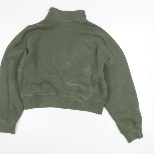 Abercrombie & Fitch Green XS Pullover Sweatshirt Women
