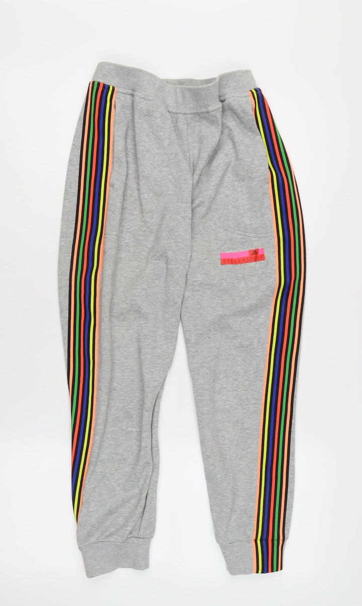 Adidas Girls Grey Jogger Trousers XS