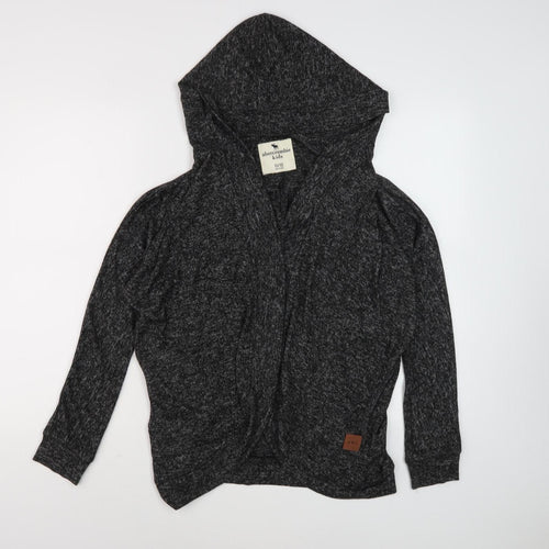 Abercrombie Kids Girls Black Hooded Cardigan 11-12 Years