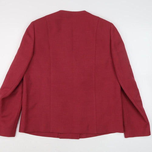 Eastex Women's Red Blazer, Size 12, Button Detail