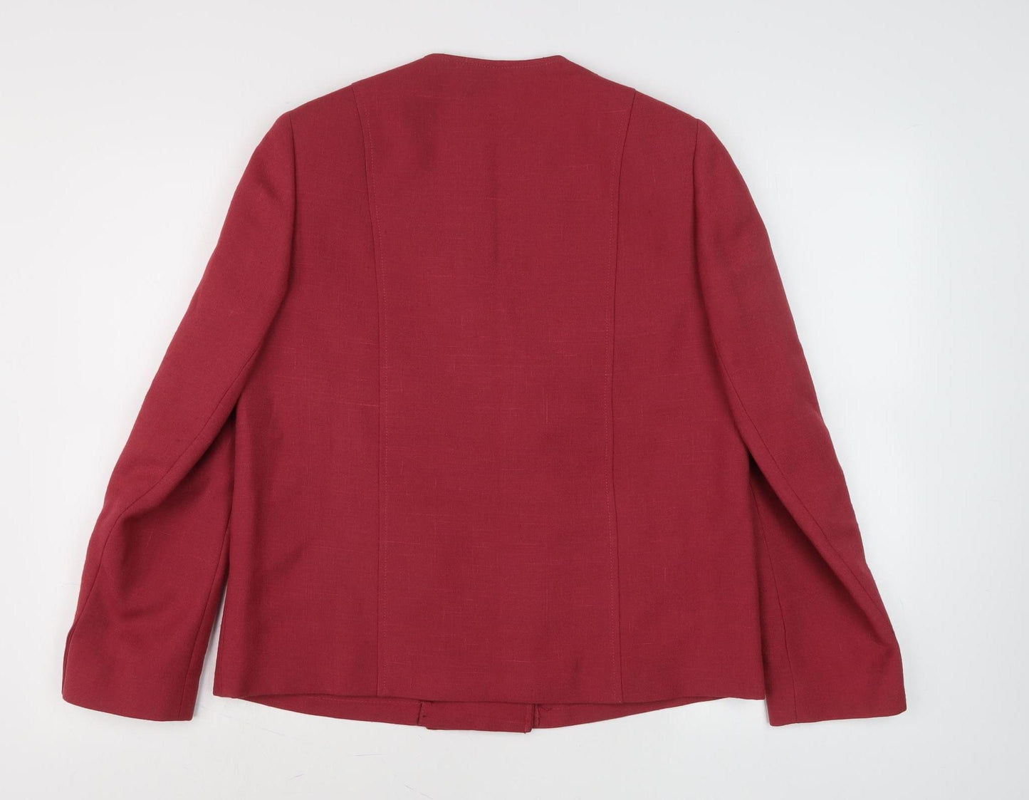 Eastex Women's Red Blazer, Size 12, Button Detail