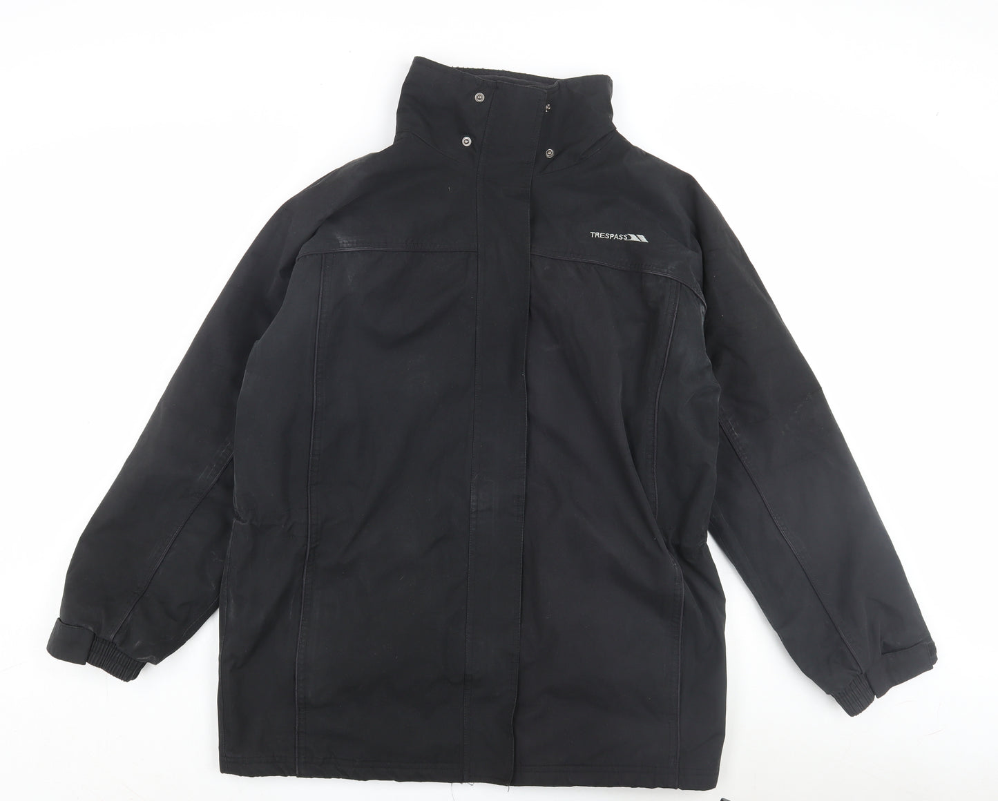 Trespass Men's Black Parka Jacket, Size L, Waterproof