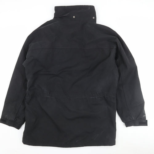 Trespass Men's Black Parka Jacket, Size L, Waterproof