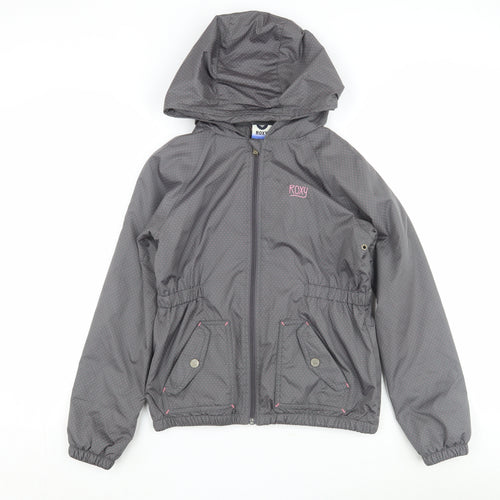 Roxy Girls Grey Windbreaker Jacket 12 Years