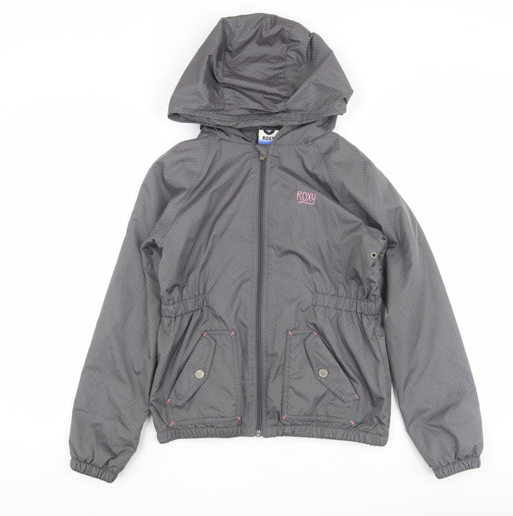 Roxy Girls Grey Windbreaker Jacket 12 Years