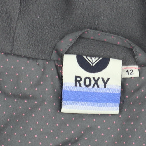 Roxy Girls Grey Windbreaker Jacket 12 Years