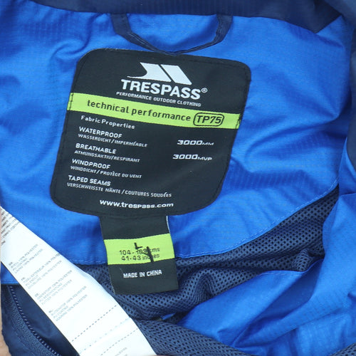 Trespass Men's Blue Waterproof Jacket L