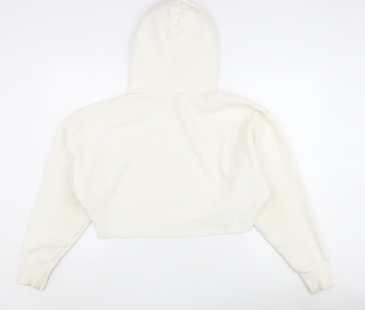Champion Women's Ivory Hoodie Small, Logo Accent