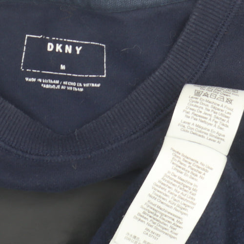 DKNY Men's Blue Crew Neck Pullover Sweatshirt - M